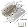 FarBoat 8Pcs Swing Hinge Expandable Offset Cabinet Door Hinges Satin