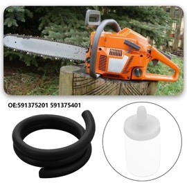 EMSea 1PC Lawn Mower Fuel Filter with Fuel Line Compatible with Husqvarna 55 372XP 460 359 575 OE 591375201 591375401 Chainsaw Spare Parts