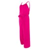 Girls Long Sleeveless Dungarees (code 8809) Fuchsia 12 Years
