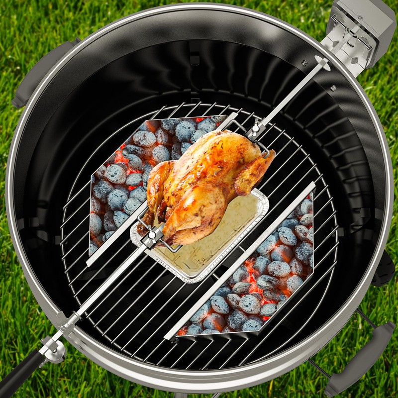 only fire 2Pcs Charcoal Basket Charcoal Briquet Holder BBQ Grilling