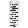 Scunci Countour, Snap Hair Clips, Black, 12 Count (4-Pack)