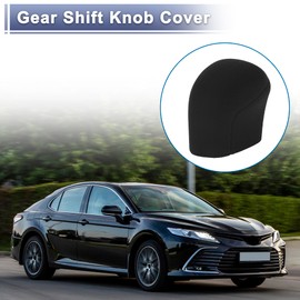 INFINAUTO Gear Shift Knob Cover Stick Shifting Handle Protector for Toyota Camry 2018-2024 Silicone Black Anti-Slip
