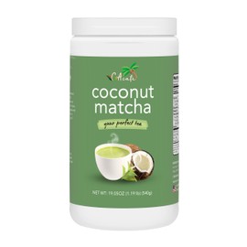 CACafe Coconut Matcha - Creamy & Sweet Japanese Health Drink - Green Tea Latte Drinking Mix for Hot, Cold, or Iced Beverages 19.05oz