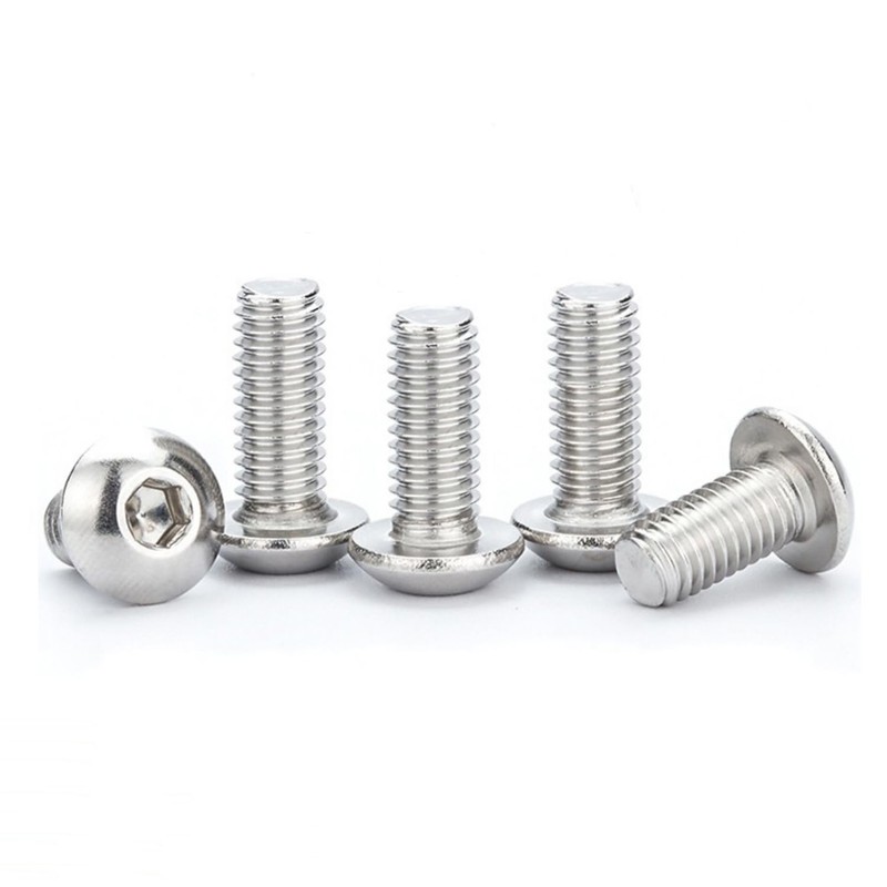 M3x14mm Button Head Screws, 75Pcs M3-0.5x14mm Button Head Socket Cap
