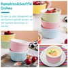 Soufflé Moulds, Set of 4 Creme Brulee Bowls, Pie Mould,