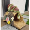 Euiroet Funny Turtle Gutter Downspout Extender Statue, Outdoor Decor Sculpture
