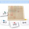 Diompirux Wooden Montessori Multiplication Board, Children's Learning Multiplication Table, Learning