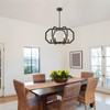Lanhall 6 Light Farmhouse Chandelier Black Dining Room Light Fixture