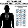 Silvadi Sterling Silver Necklace Round Snake Chains for Men -