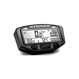 Trail Tech 712-120 Black Striker Speedometer Digital Gauge Kit with Volt Meter