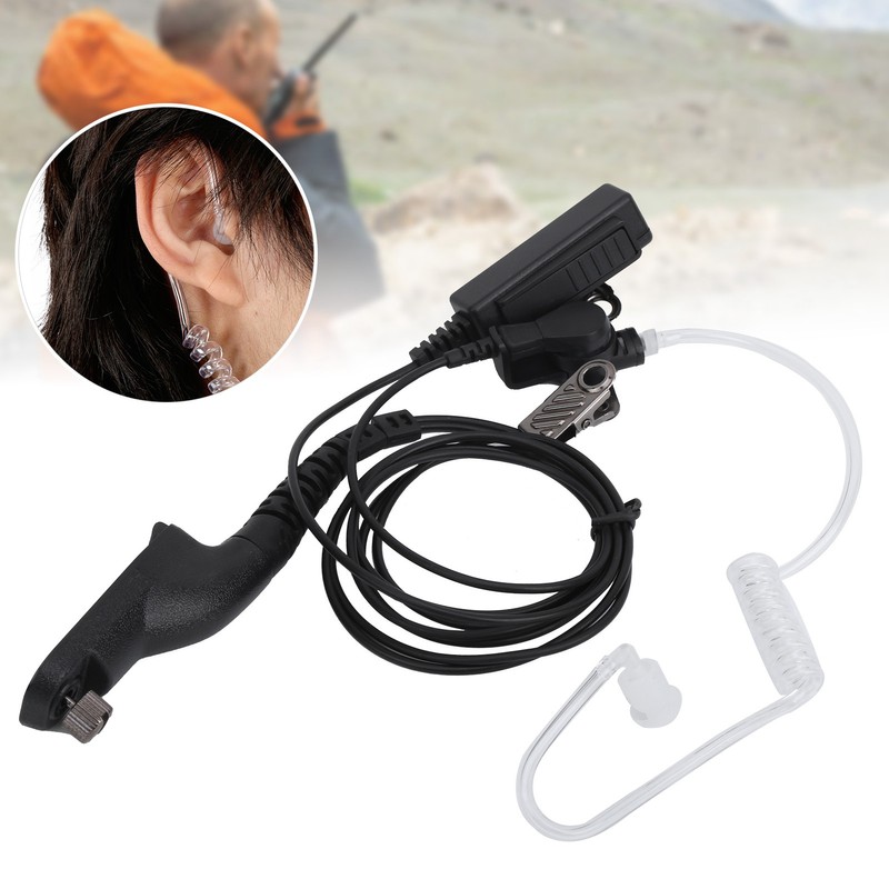 Walkie Talkie Headphone with Microphone PPT Acoustic Tube For Motorola