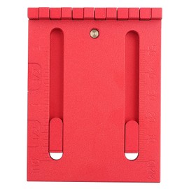 Depth Measuring Ruler Red Aluminum Alloy Brass Woodworking Measurement Tool T1T1