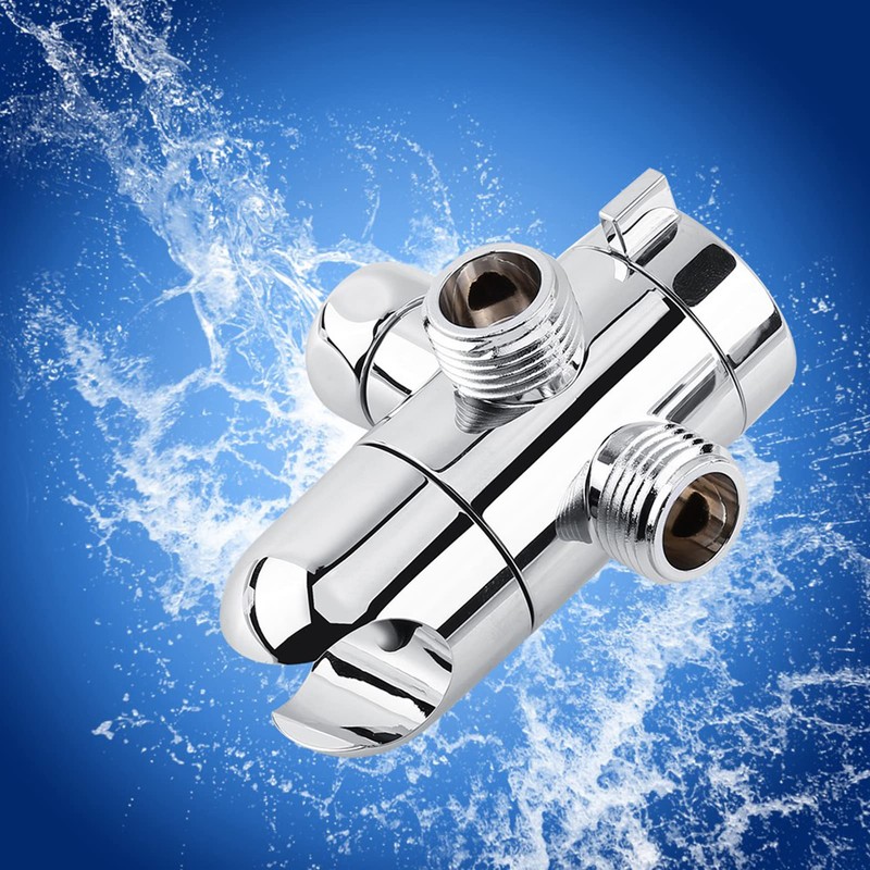 SEAFRONT 3 Way Shower Head Diverter Valve Adjustable Showerhead Bracket