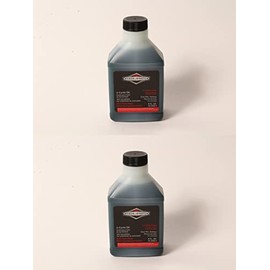 2 PK Briggs & Stratton 2-Cycle Low Smoke Engine Oil 50:1 8 oz Bottle Easy Mix