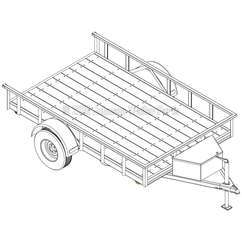 Johnson Trailer Parts 6′ 4" x 10′ Utility Trailer Plans