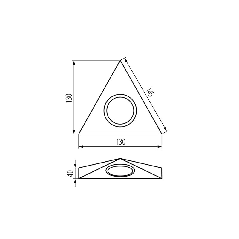 Kanlux ZEPO Onderbouwverlichting G4 Staal, White