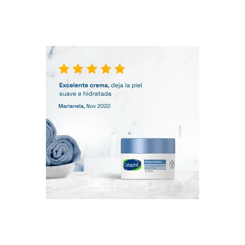 Crema Facial Cetaphil Optimal Hydration De Noche 48g