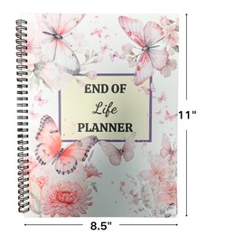 End Of Life Planner, If I Die Binder Important Document Organizer, Guided Final Arrangement When I’m Gone Notebook, 8.5" X 11"