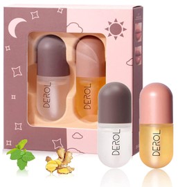 KAIYOCA Lip Plumper Set, 2pcs Lip Plumper Extreme ,Lip Plumping Gloss Lip Filler, Lip Enhancer for Fuller, Hydrating & Reduce Fine Lines Day&Night