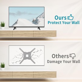 TV Stand Legs for LG Smart TV, Table Top TV Base Replacement for LG 60 Inch UK Series 60UK6090, 60UK6090PUA, 60UK6200, 60UK6200PUA with Screws, Easy to Install