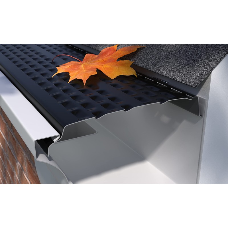 E-Z-GUTTER GUARD EZS510 EZ-Shield Gutter Guard, Black