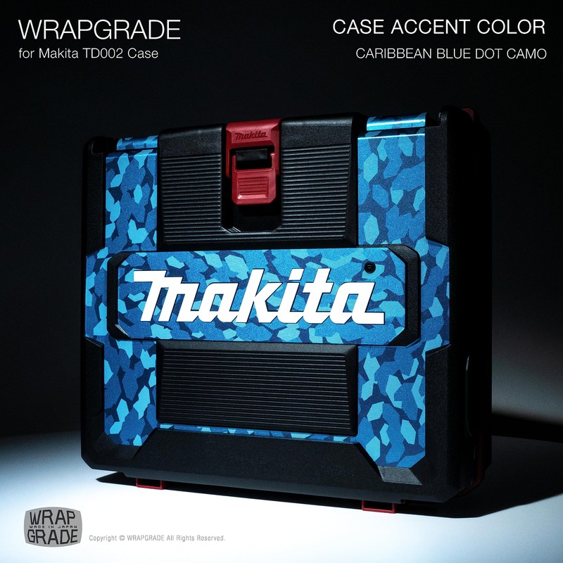 Wrapgrade Case Accent Color Sticker for Makita TD002/TD003 (Caribbean Blue