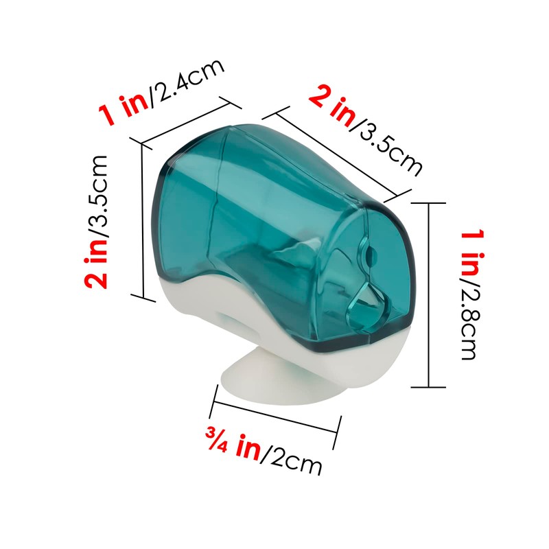 Linkidea Travel Toothbrush Head Covers with Suction Cup, Portable Wall