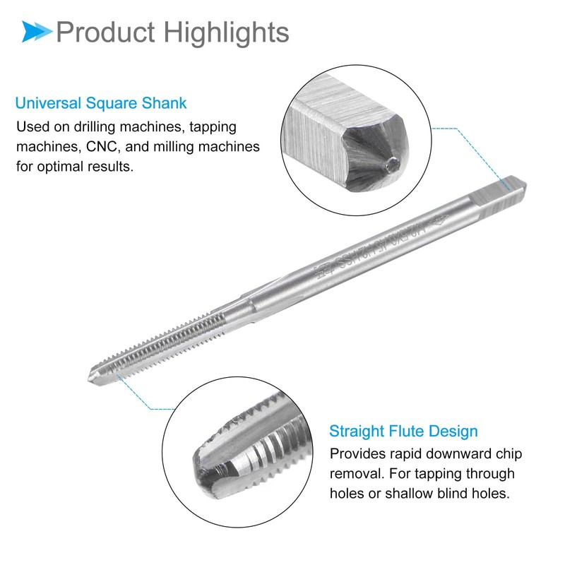 CoCud Thread Milling Tap, M2.5 x 0.45 Thread Size Flute