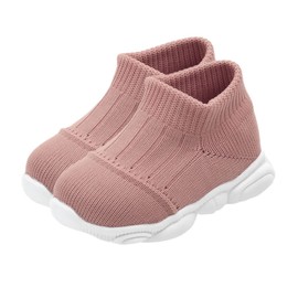 Levemolo 1pair Prewalkers Woven Shoes Breathable Boy Girl Footwear for Lightweight Non- Sole Stylish and Comfortable Design for Boys and Girls Skin