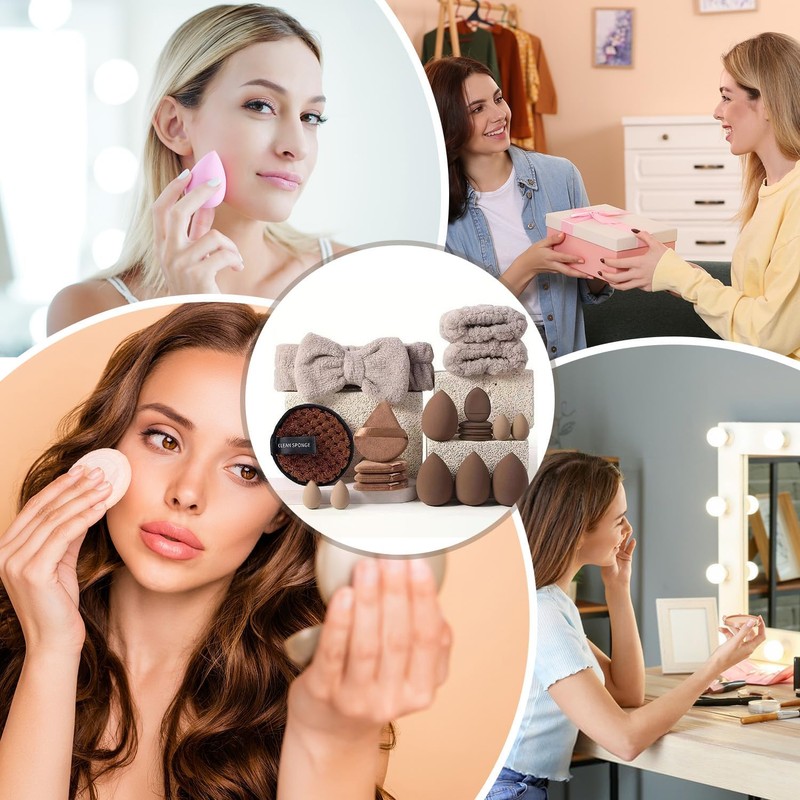 21 Set de Herramientas de Maquillaje Profesional Esponja de Maquillaje