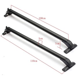 TBVECHI Automotive Cargo Racks 1M Aluminum Car Top Roof Rack Cross Bar Luggage Carrier Adjustable Window Frame