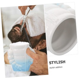 BIUDECO Shave Bowl for Men Ceramic Shaving Cup Men's Shaving Bowl Reusable Household