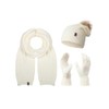 Rock Creek Winter Hat Scarf Glove Set M78, White -