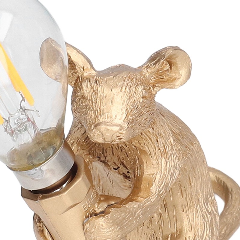 Modern Resin Mouse Lamp E12 Creative Desktop Decoration Animal Lamp