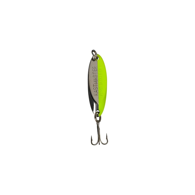 Acme Kastmaster Lure, Chrome Chartreuse Stripe, 1/4-Ounce