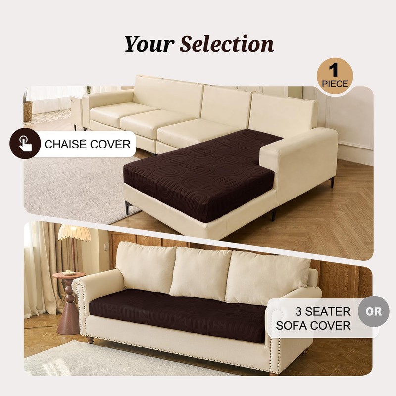 Couch Cushion Covers for Sectional Sofa Seat Cushion Cover Stretch