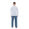 Mens Long Sleeve Pyjamas Set Cotton Rich Top Brushed Fleece