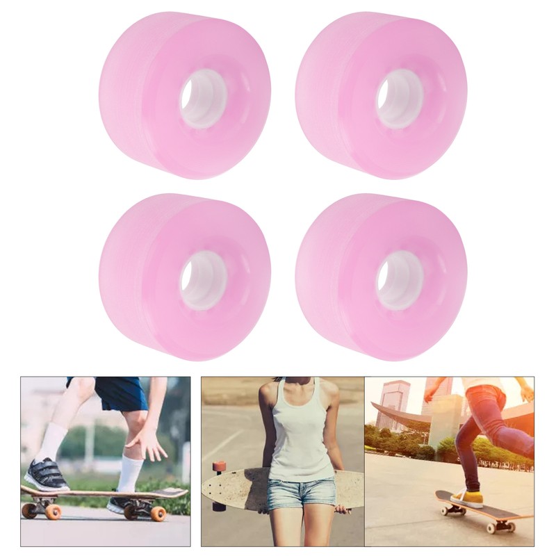 PUENTE 4pcs 70x42mm Skateboard Wheels 80A Longboard Cruiser Wheels Replacement