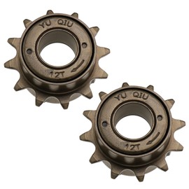 SG Store 2 Pieces 12 Teeth Single Speed Freewheel Flywheel Sprocket 34 mm Large Diameter Bicycle Flywheel Sprocket Electric Vehicle Accessories