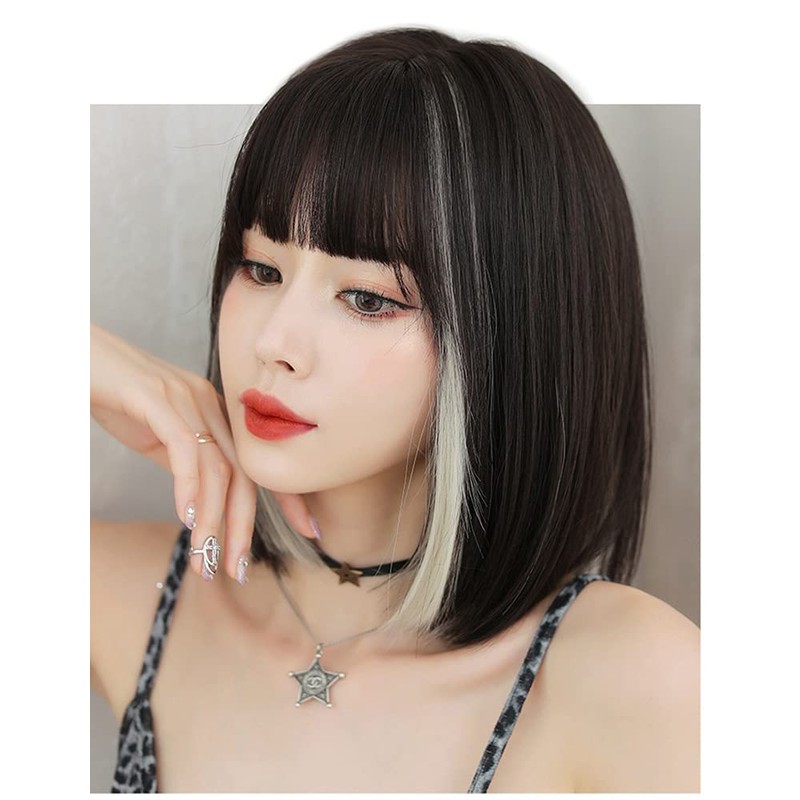 Wig Premium Line Inner Color Line Women's Wig Bob Small