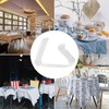 Plastic Tablecloth Clips, Pack of 12, Transparent Tablecloth Holder, Weatherproof