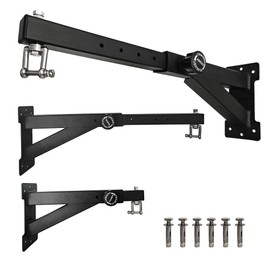 LTSEAME Heavy Duty Punching Bag Hanger, Wall Mounted Punching Bag Hanger, Adjustable Length Heavy-Duty Punching Bag Bracket, Suitable for Home Gym Indoor and Outdoor (Length Adjustable)