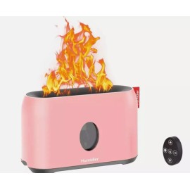 Unbranded Desk Humidifier with Flame Night Light,200ML  remote control pink oil diffuser