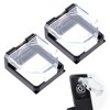 2Pcs Power Push Button Switch Cover, Dustproof Safety Protector for