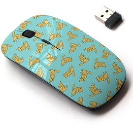2.4G Wireless Mouse with Cute Pattern Design for All Laptops and Desktops with Nano Receiver - Kids Cute Kawaii