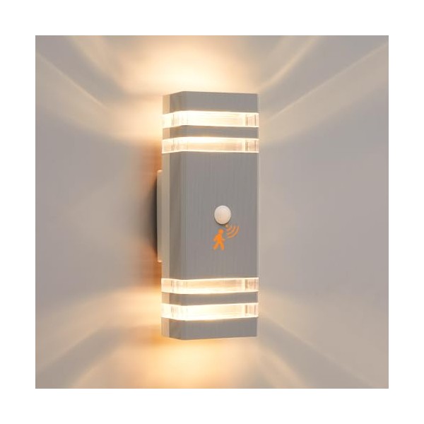 CELAVY CELAVY Aussenlampe Au?enlampe mit Bewegungsmelder - LED GU10 Au?enleuchte