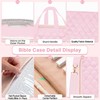 PUGPIU Bible Cover Case for Women, Large Bible Bag with