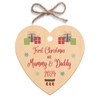 Second Ave First Christmas as Mummy & Daddy Wooden Hanging
