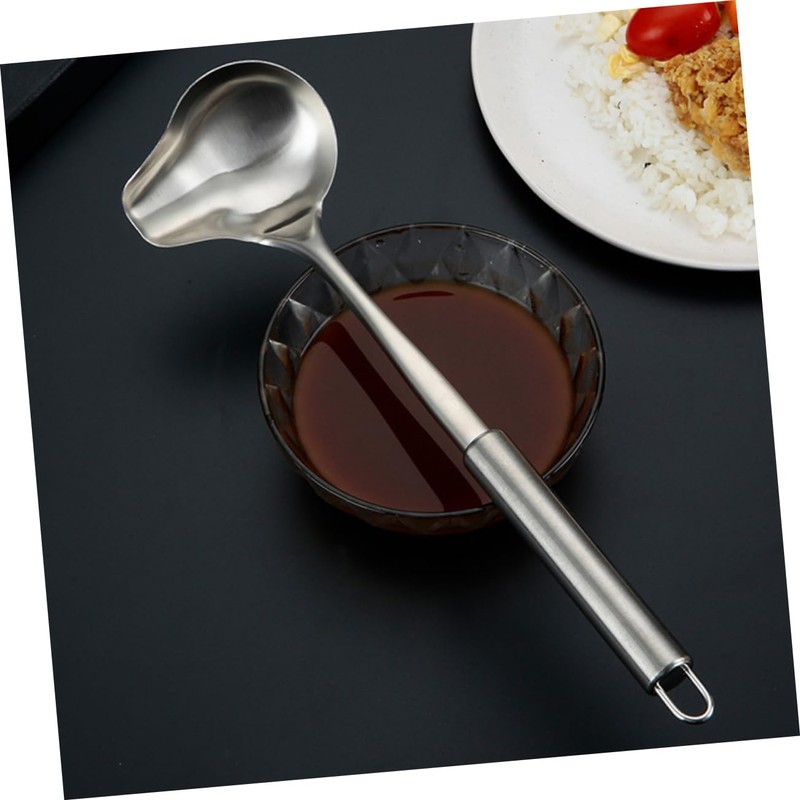 Zerodeko Mini Stainless Steel Ladle for Soup Gravy Spoon with