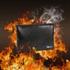 Veltec Fireproof and Waterproof Zipper Pouch Bag for Valuables, Documents,